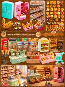 DIY Mini Food Models Toy Decorative Playhouse Set