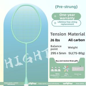 WAVAW | Carbon Fiber Ultra-light Racket 4U