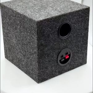 Felt Square Wooden Speaker Enclosure