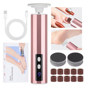 Electric Foot Callus Remover Foot Care File Nail Polish Drill Machine Electronic Foot Grinder Pedicure Tool Manicure Art Tools USB Rechargeable with Replacement Sandpaper