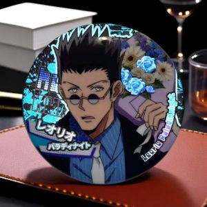 Bandai | Huy Hiệu Phản Quang Anime Hoạt Hình Thợ Săn Chuyên Nghiệp Chất Liệu Thiếc Ghim Cài Hai Chiều Móc Treo Túi Phụ Kiện Cosplay Dành Cho Người Hâm Mộ