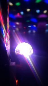 [Tặng chuôi] Đèn Led pha lê xoay 360 độ đui E27 chớp 7 màu đèn trang trí vũ trường