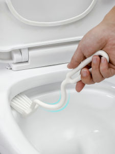 inside Edge Toilet Brush Hanging Type Bathroom Cleaning Tool No Dead Angle Household Durable Plastic Toilet Brush