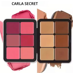 คอนซีลเลอร์ 12 สีและบลัชออนพาเลทเนื้อแมทและไฮไลท์คอนทัวร์แต่งหน้า Rouge Palette