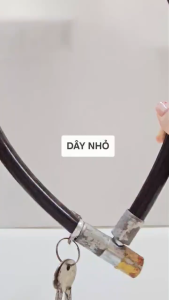 Dây khóa xe nhỏ / lớn / khúc dùng chìa nhiều màu