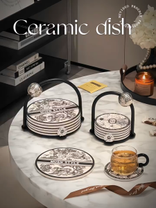 Bone Spitting Dish Household Food Grade Ceramic Bone Spitting Dish