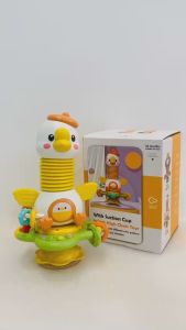 [GIÁO DỤC SỚM] Đồ chơi Vịt Montessori cho bé để bàn ăn có nhạc phát triển kỹ năng cầm nắm giác quan bóp kêu chip chip 23