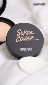 สิวันนา แป้งพัฟผสมรองพื้น กันน้ำ กันเหงื่อ คุมมัน 10g HF201 Sivanna Colors Super Cover Highest Wear Pact Two Way Cake