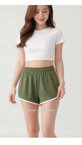 Women Sports Shorts pants Summer Gym Workout Waistband Skinny Yoga Short pajamas Perempuan Seluar Pendek p80