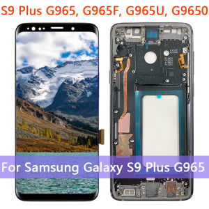 Amoled Display For Samsung Galaxy S9 Plus LCD G965 G965F G965DS with Frame Display Touch Screen Digitizerpixels Frontal S9+