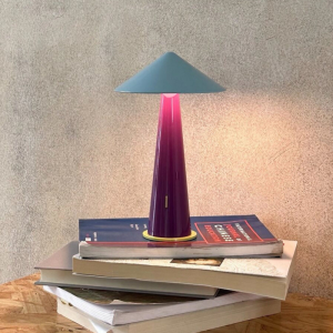 💥Dream Best🔥 Mushroom Lamp Small Bedside Light Soft Glow Flicker Free Stepless Dimming Rechargeable Nightstand Lamp Desk Decoration 5W