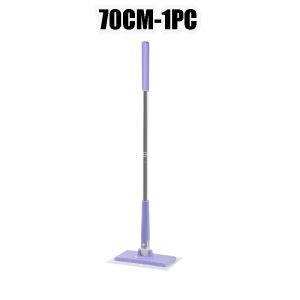 Automatic Clamping Floor Cleaning Mop Replaceable Wipes Towel Refill Non Woven Cloth Wet Tissue Window Wiper Disposable Flat Mop