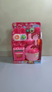 “Bộ Đồ Chơi Nhà Bếp Mini Hồng dễ thương. Hộp nhà bếp kèm nồi cơm mini và máy rửa bát mini mô phỏng nhà bếp