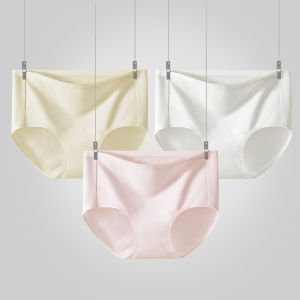 กางเกงชั้นในผ้าฝ้ายยาว 80 ขนแกะสำหรับผู้หญิง กางเกงขาสั้นไร้ตะเข็บแบบสวมสบาย ผ้าฝ้ายผสมไนลอน ไนลอน วัสดุกันแบคทีเรีย