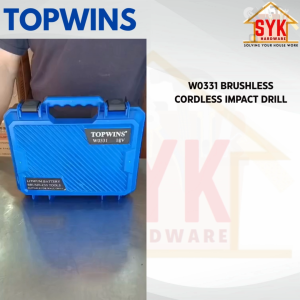 SYK Topwins W0331 Brushless Cordless Impact Drill Battery Machine Set Power Tools Mesin Gerudi Dinding