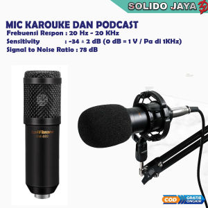 Mic Karaoke Suara Jernih Microphone Podcast Perekam Suara Youtuber Mic USB Mikrofon Dengan Shockproof Mount Terbaik Dikelasnya