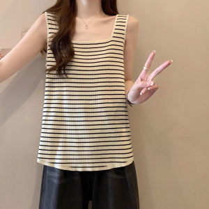 LUQIAN | Plus Size Korean Style Striped Camisole