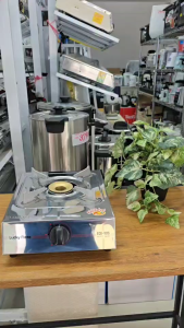 Lucky Flame เตาแก๊สตั้งโต๊ะ หัวเตาทองเหลือง บอดี้สแตนเลส รุ่น ECO-101S