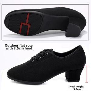 WUNUO | Soft Bottom Medium Heel Dance Shoes