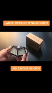 Lampu LED Taman100 LED Solar Tenaga Surya Dengan Sensor Gerak
