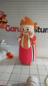 Kostum Maskot Badut Karakter Janggot & Setelan Fashion Karnaval