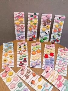 Payoe Rambut Anak Perempuan Aksen Bunga Daisy 10Pcs/Set
