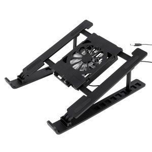 New·Foldable Laptop Cooling Stand Base Portable Notebook Cooler With Cooling Fan Pad Holder Radiator Bracket Heighten Rack·