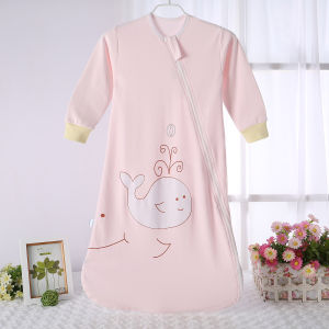 Túi Ngủ Trẻ Em Chần Bông Xuân Thu Cotton Kiểu Liền Em Bé Có Thể Tháo Được Tay Trẻ Sơ Sinh Chăn Chống Đạp Dày Dặn Mùa Đông Cho Trẻ Sơ Sinh