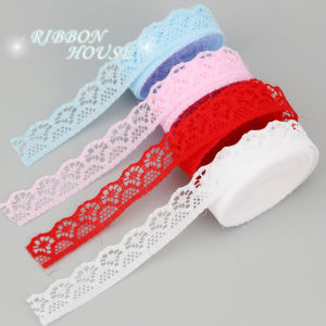 (20 yards/roll) 15mm white lace fabric Webbing Decoration packing Material pink red blue DIY