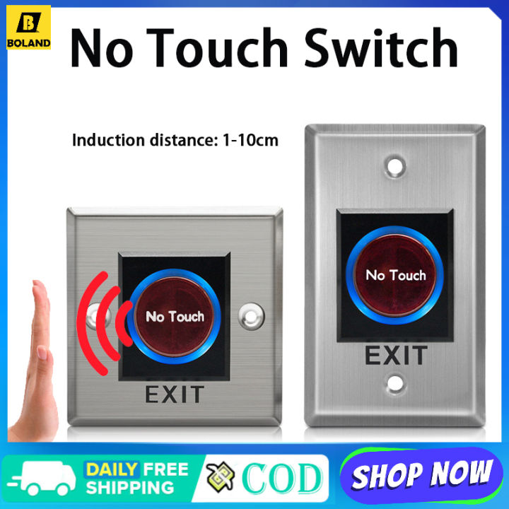 Door Exit Push Button Release Switch Opener NO COM NC LED light