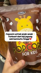 Abe Food Popcorn Coklat - Snack Ringan Anak Popcorn Choco 80g