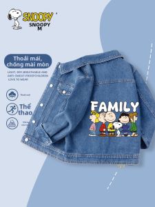 Snoopy | Áo Khoác Jean Mỏng Cho Bé Trai Kiểu Mới Thu