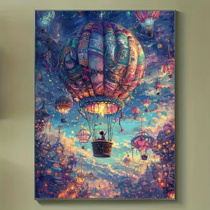500 1000 1200 2000pcs Jigsaw Puzzle Colorful Hot Air Balloon Adventure Sky Scene For Beginners Brain Teaser Family Game Gift