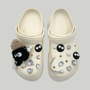 16Pcs Crocs Jibbitz Charms Dễ Thương 3D Than Bóng Búp Bê khóa giày Có Thể Tháo Rời kim cương pha lê Ngọc Trai khóa giày Trang Trí Cho Crocs
