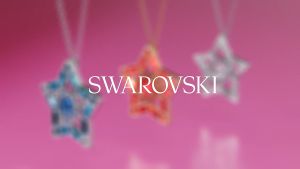 💖Swarovski💖Stella mixed cut rose gold star diamond pendant necklace S925 sterling silver womens fashion necklace hypoallergenic non-allergenic Valentines Day gift birthday gift for girlfriend bestie