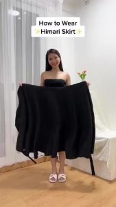 HIMARI SKIRT - Rok Flare Wanita - Rok Lilit Polos Wanita Masakini Korean Style