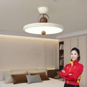 HUANGJIANG | Eye-protective Aesthetic Retro Bedroom Chandelier
