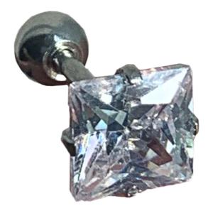 Sparkling Moissanite Cubic Ear Piercing Jewelry