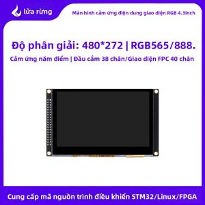 Màn Hình LCD Cảm Ứng RGB 4.3 inch 480*272