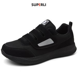 SUPERLI Widen Walking Shoes For Men or Women with swollen feet Big foot bone diabetes Shoes 、 foot with thumb valgus widened Elderly walking shoes Big Size 45 46