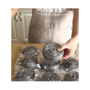 Set 6 Miếng Bùi nhùi inox/ cọ xoong nồi inox chống rỉ Lưới rửa bát