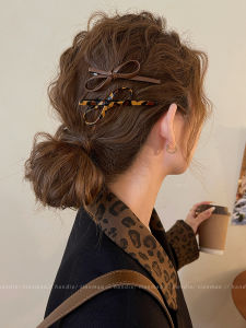 Kẹp Tóc Da Cao Cấp Cho Phụ Nữ Kẹp Tóc Một Từ Hình Bướm Phụ Kiện Tóc Kẹp Tóc Bên Hông Kẹp Tóc Cho Tóc Mái Kẹp Tóc Mềm Mại