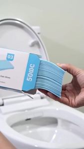 50Pcs Toilet Cleaning Sheets Effervescent Toilet Cleaners Fresh Scent Stain and Odor Eliminato For Home