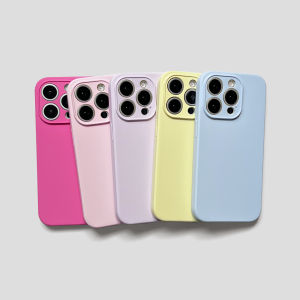 Lightweight Liquid Silicone iPhone 13 Case Cloud Touch Feeling 17 Pastel Colors Baby Blue Grey Pink No Flocking Inner Apple 14 Compatible