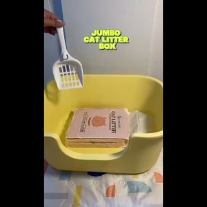 Cat Litter Box With Scoop Cat Toilet Kitty Litter Box Deodorization leakage prevention Litter Box