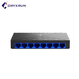 8 port Gigabit Ethernet switch us plug 10/100/1000mbps desktop common Ethernet switch for wired external network