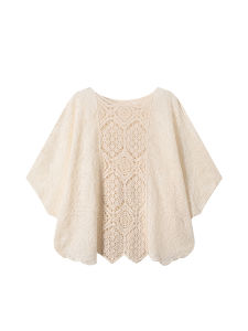 Large Size Knitted Vest for Women Summer Loose Fit Lace Patchwork Cotton Casual Style Anti-Sunshine Slimming Thin Version