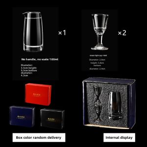 Liquor Divider White Wine Glass Gift Set Glass Small Size Chinese Style Shooter Glass For Home Shooter Glass Wine Cup Gift Wine Set