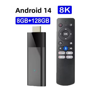 Mini ATV Q12 8K HD TV Stick Android 14 RAM 8GB Bộ Nhớ Trong 128GB Chip Allwinner H313 Đầu Phát Đa Phương Tiện Với Google Assistant Bluetooth 5.4 Thiết Bị Giải Mã Truyền Hình Thông Minh