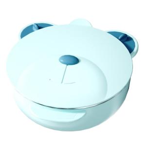 Baby Dinner Plate Childrens Water-filled Insulated Bowl Infant Sectioned Suction Cup Style 316 Stainless Steel Supplementary Food Bowl Dining Set